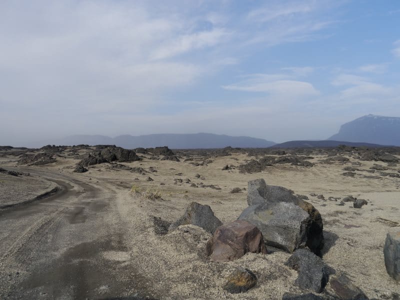 Piste du nord de l'Islande