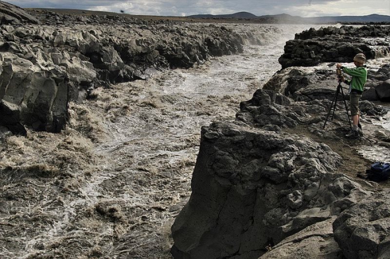 Rivière en Islande en crue