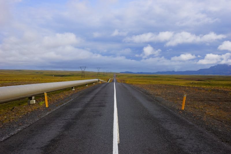 Route en Islande
