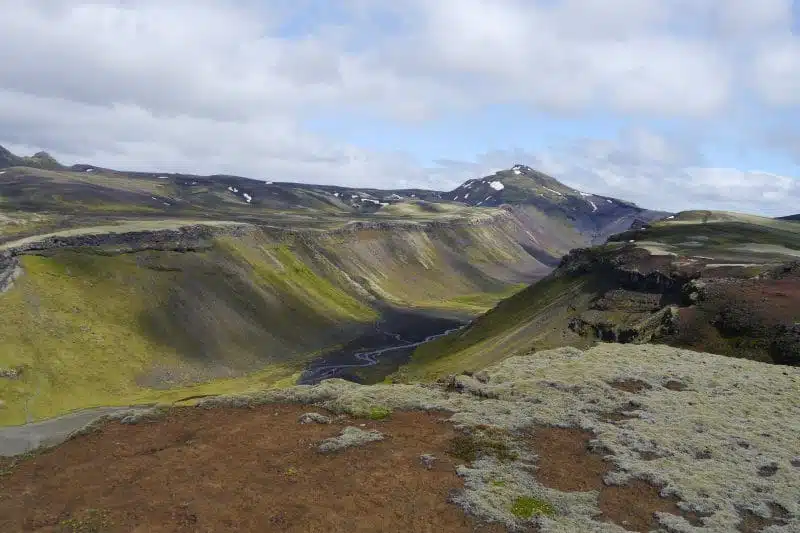 Faille de l'Eldgja vue du haut