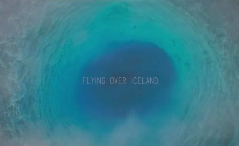 Flying over Iceland