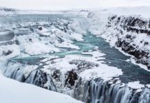 Que faire en Islande en février ? Gullfoss en hiver