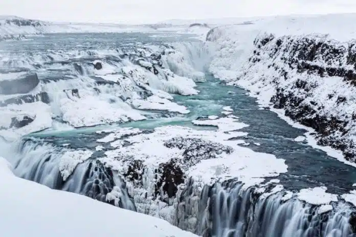 Gullfoss en hiver