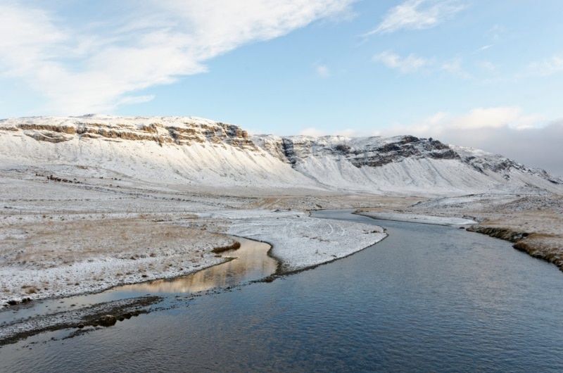 Paysage islandais en novembre