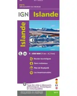 Carte IGN de l'Islande