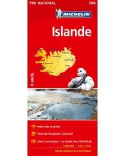Carte Michelin de l'Islande