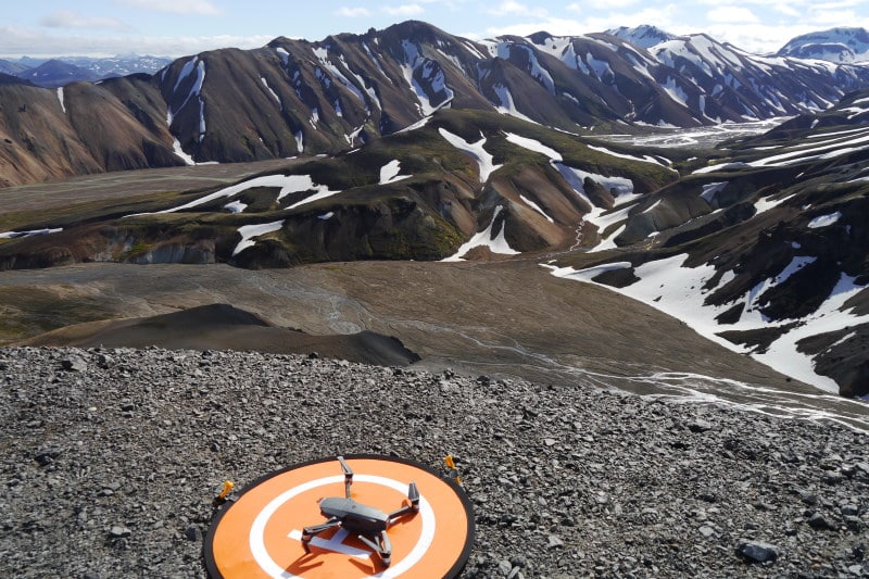 Drone au Landmannalaugar