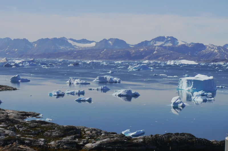 Tineteqilaaq et vue sur le fjord de Sermilik