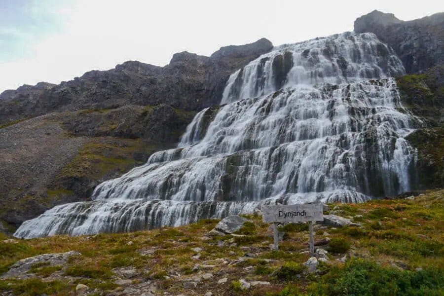 Chute de Dynjandi en Islande