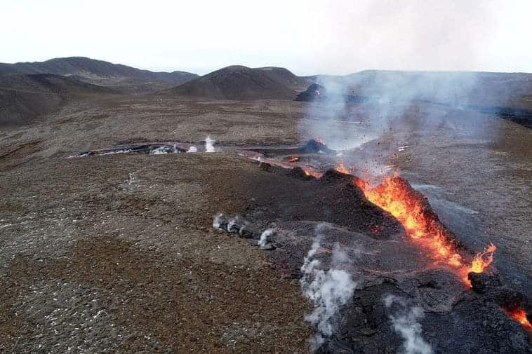 5e faille de l'éruption volcanique