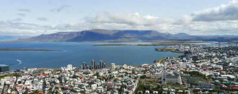 Reykjavik vue du ciel