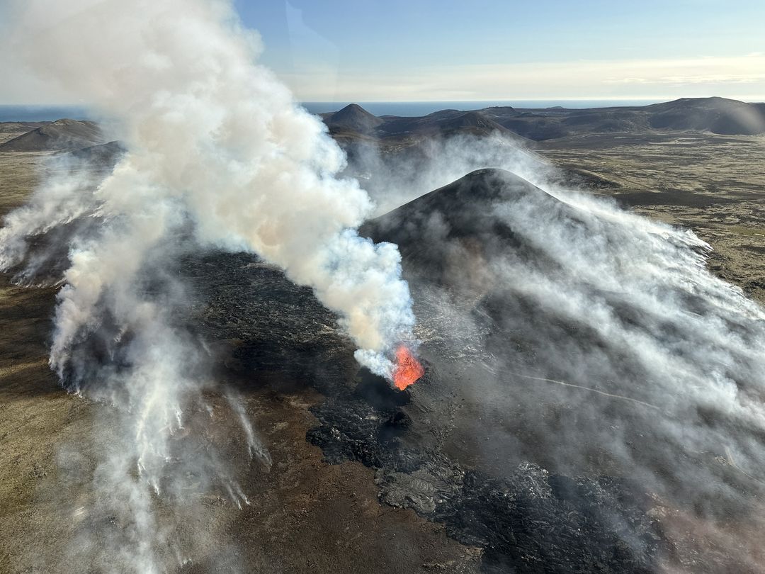 Eruption du volcan Litli Hrun Assocation France Islande