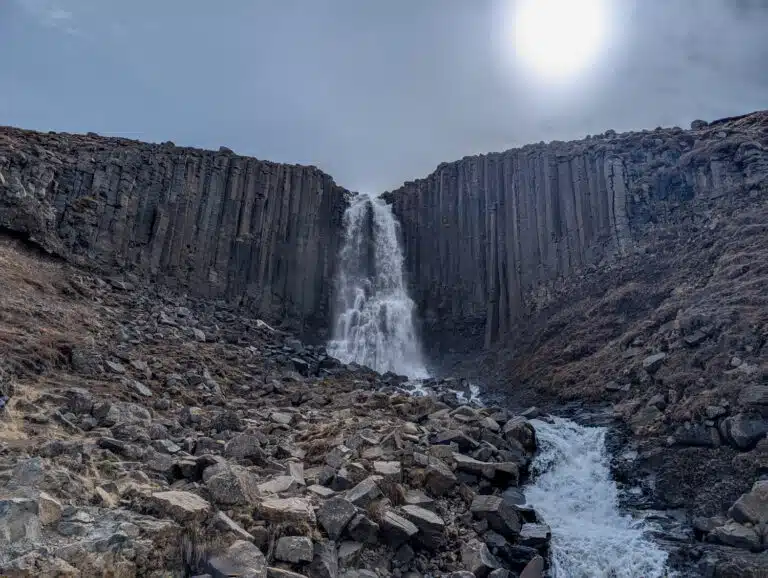 cascade avant Stuðlagil
