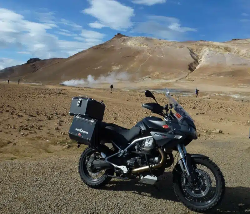Moto dans le nord de l'Islande