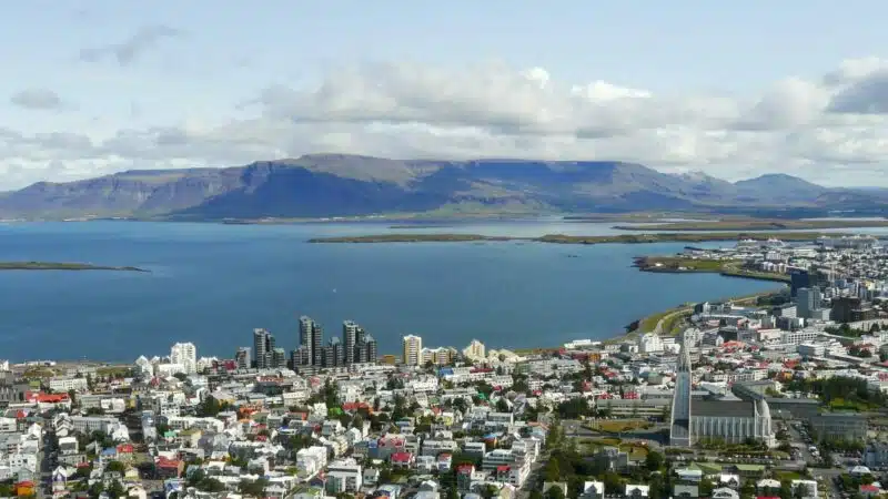 Reykjavik vue du ciel