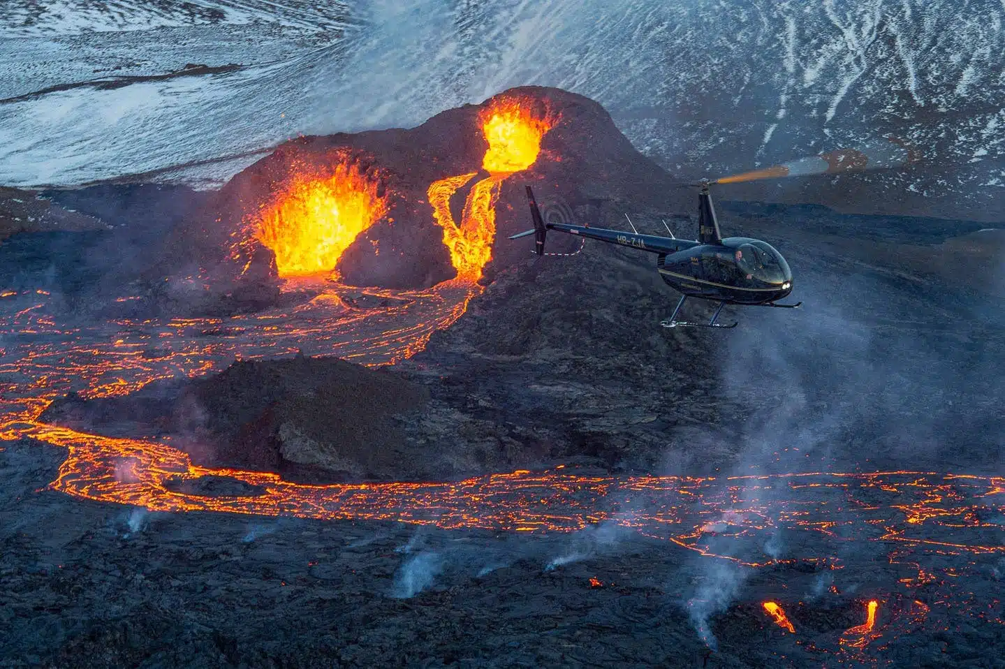 L’Excursion du Volcan en Hélicoptère