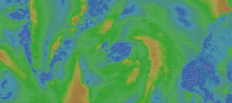 Carte des vents en Islande pour la semaine du 14 au 20 septembre 2026, modele ECMWF via Windy