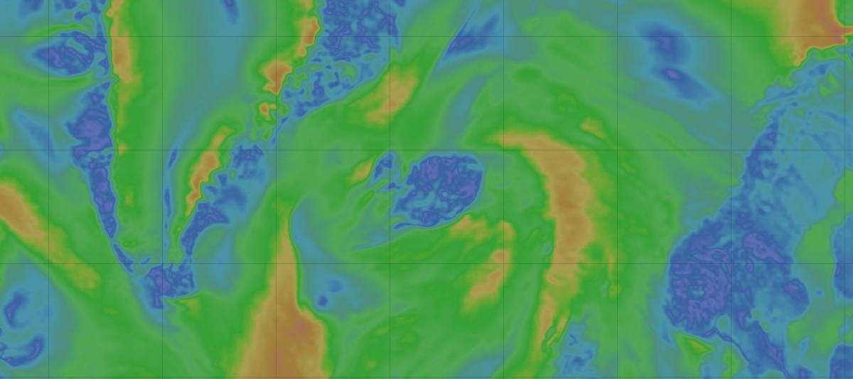 Carte des vents en Islande pour la semaine du 14 au 20 septembre 2026, modele ECMWF via Windy