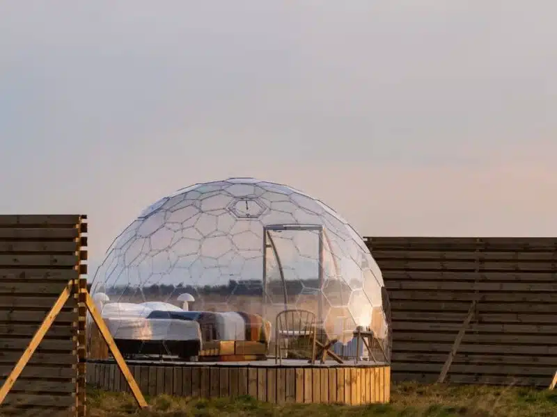 Bulle transparente du 5 Million Star Hotel en Islande
